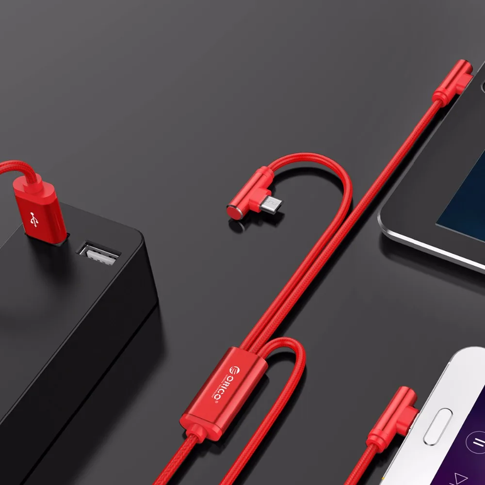 ORICO H3S 3 в 1 USB кабель USB A к Micro B/type C/кабель для зарядки для iPhone XS XR 7 huawei P20 Xiaomi 8