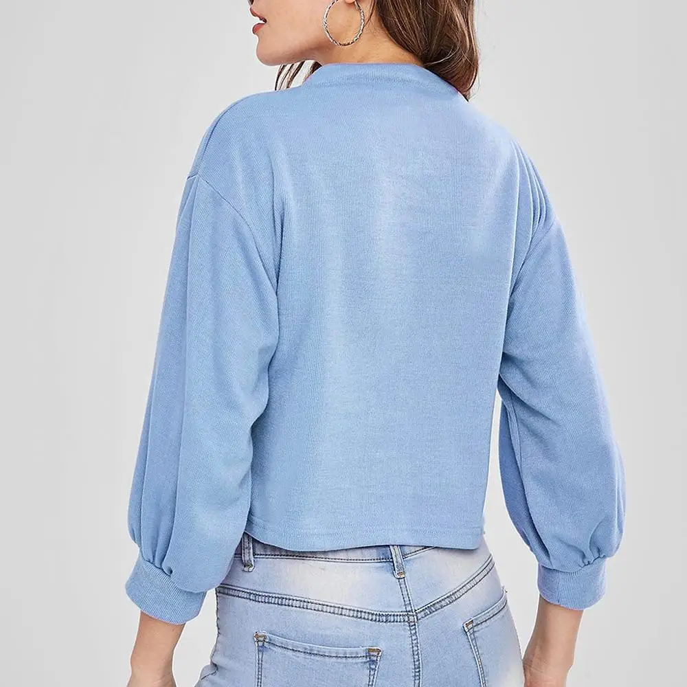 Новинка модная Осенняя толстовка Женский пуловер в стиле пэчворк с длинным