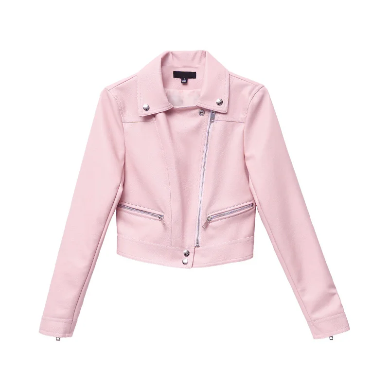 Young and middle-aged women's spring and autumn leather clothes short middle-aged mother's coat small young women's small suit enlarge