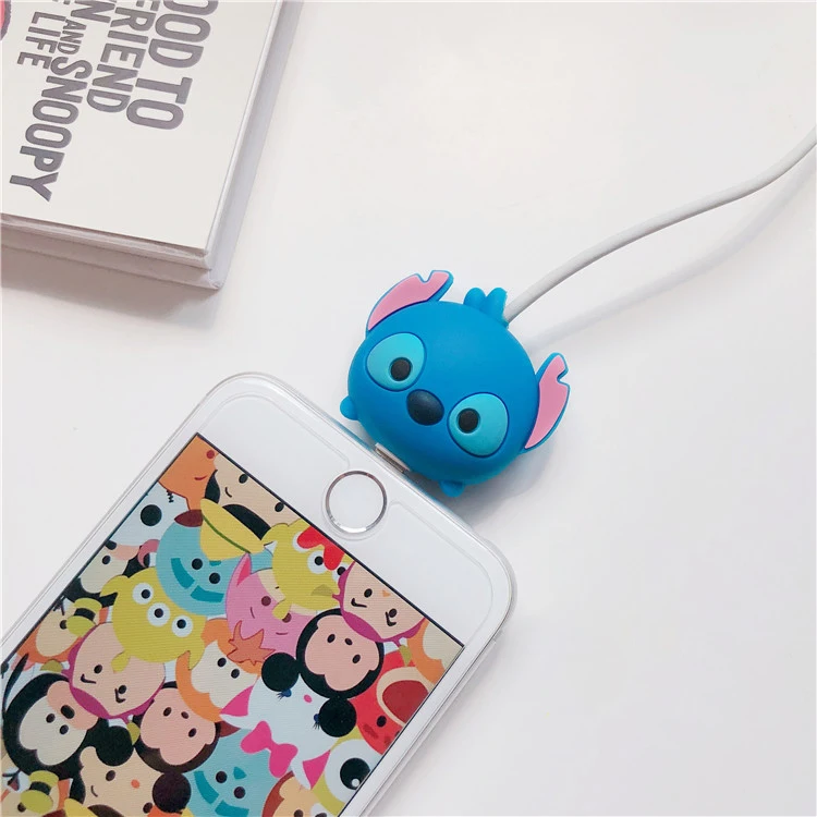 Универсальный защитный кабель с героями мультфильмов чехол для iPhone 8 Plus 5 5S SE 5C 6 6S 7