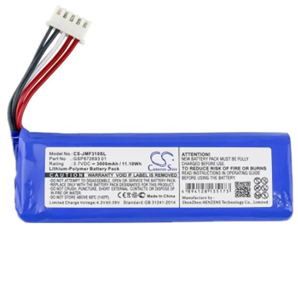 Новый оригинальный аккумулятор Cameron Bell 3000 мАч Gsp872693 01 для JBL Flip 4 Special