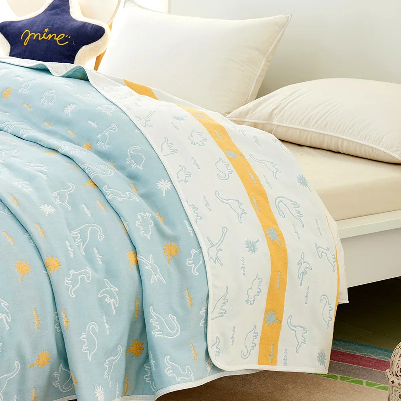 

90*100cm Soft Breathable Cotton Baby Blanket for Newborn 6 Layers Muslin Gauze Growth Baby Quilt Newborn Baby Bath Swaddle Wrap