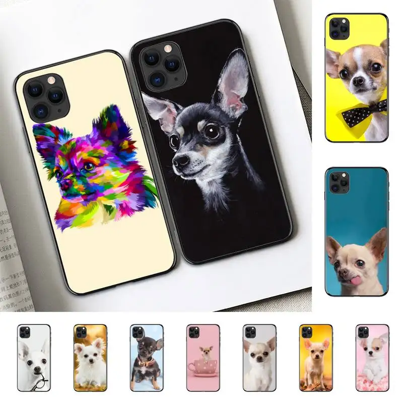 

Cute pet Chihuahua dog Phone Case for iphone 13 11 12 pro XS MAX 8 7 6 6S Plus X 5S SE 2020 XR case