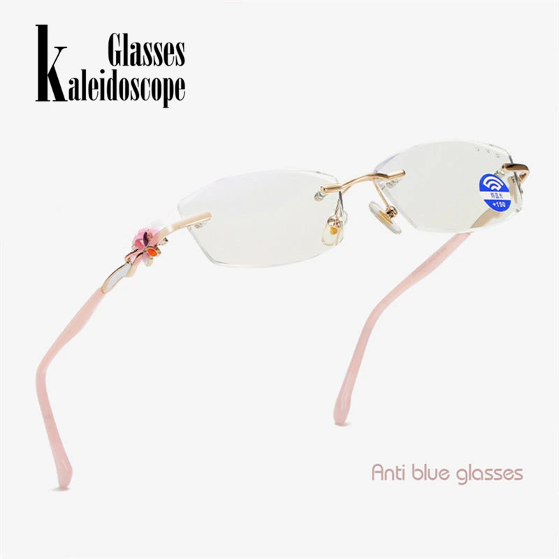 Бесоправный блокирующий синий светильник для дальнозорких очков обрезка анти