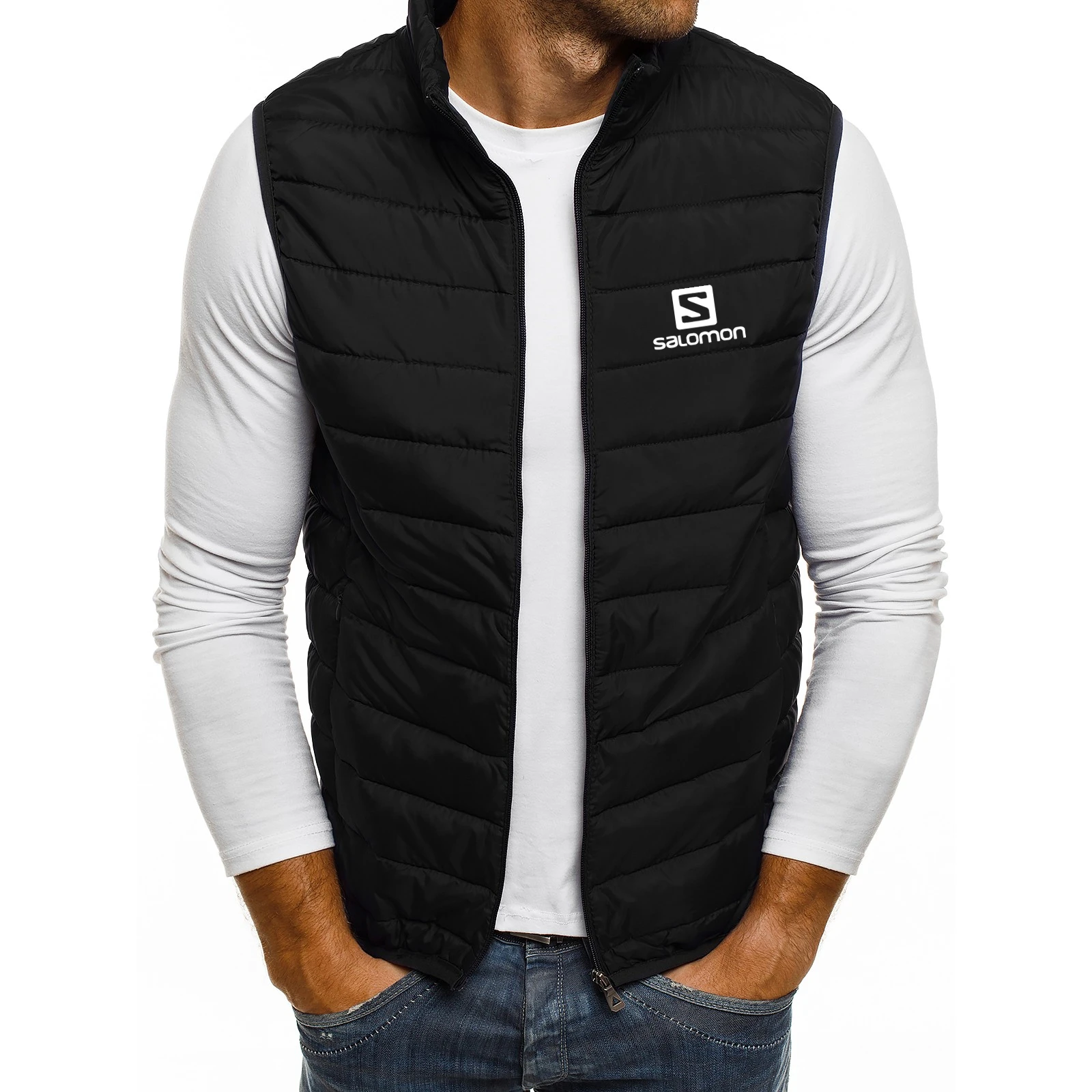 

Mens S Print Vest Jacket Men New Autumn Warm Sleeveless Jackets Male Winter Casual Waistcoat Vest Plus Size Coat Homme Clothing