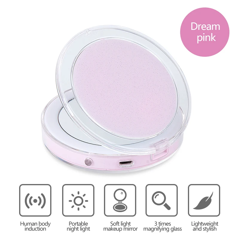 Зеркало для макияжа со светодиодной подсветкой и Usb-зарядкой |