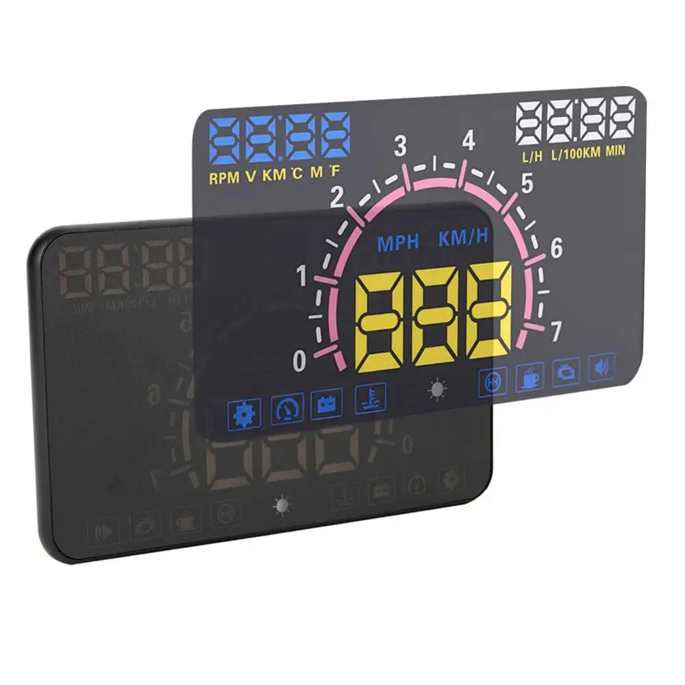 Oversea 5 8 &quotHud OBD2 дисплей на голову автомобильный скоростной проектор лобовое