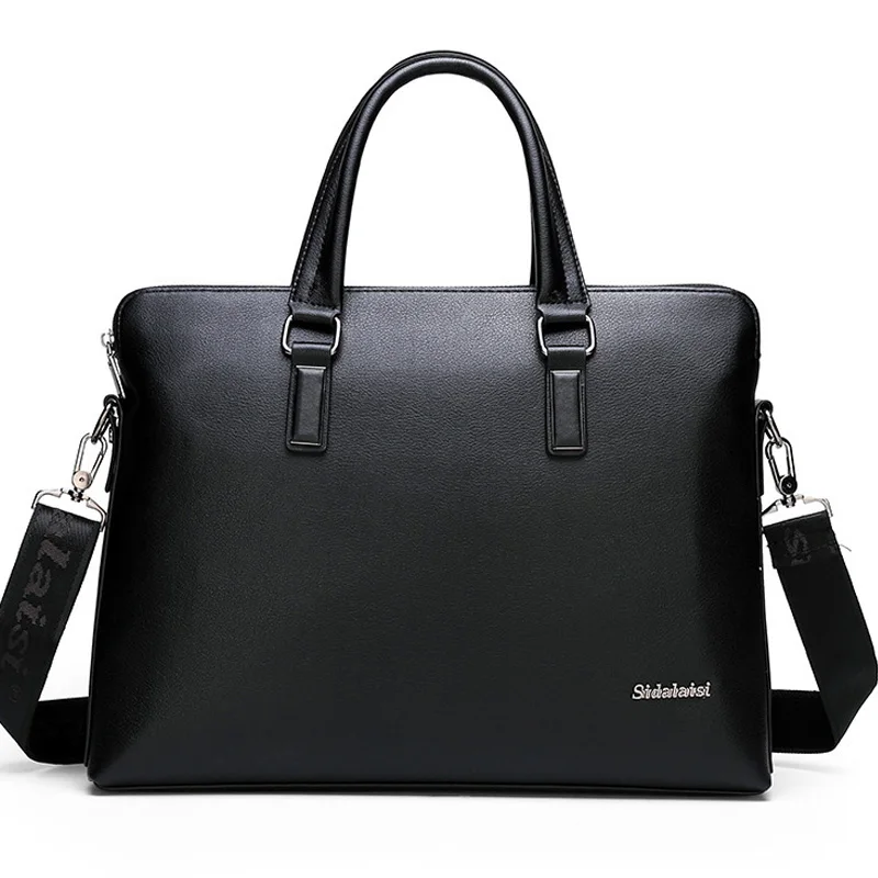 Мужской кожаный портфель от известного бренда винтажная повседневная сумка