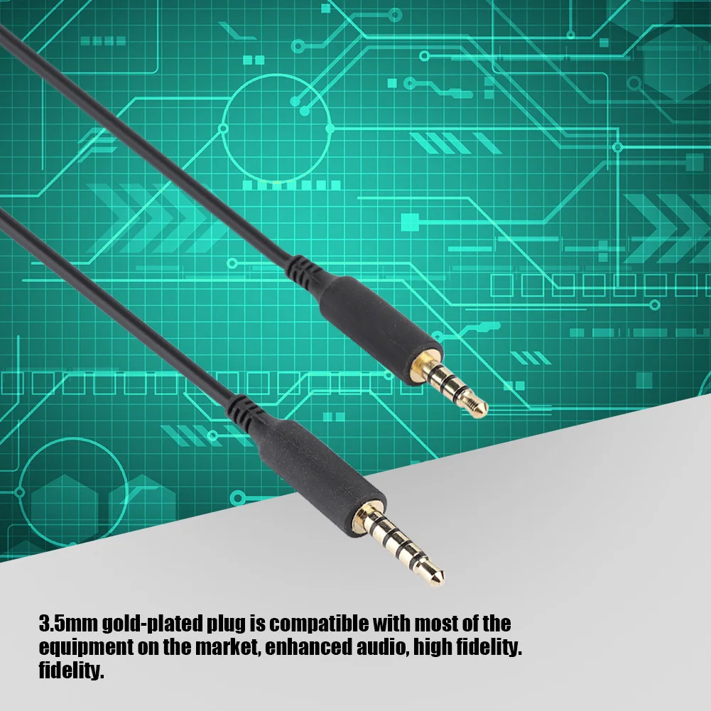 Male To Audio Cable For Logitech Astro A10 A40 A30 A50 Head-Mounted Gaming Headset TPE Sound Quality 3.5mm Plug 2M/6.56ft | Электроника