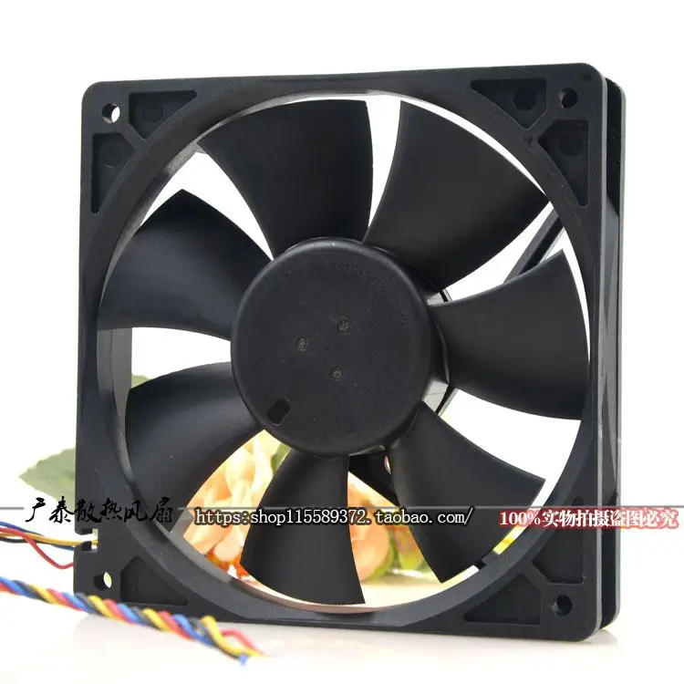 

Delta AFB1212VH 12025 12V 0.60A 12CM 4-Wire PWM Chassis Variable Speed Fan