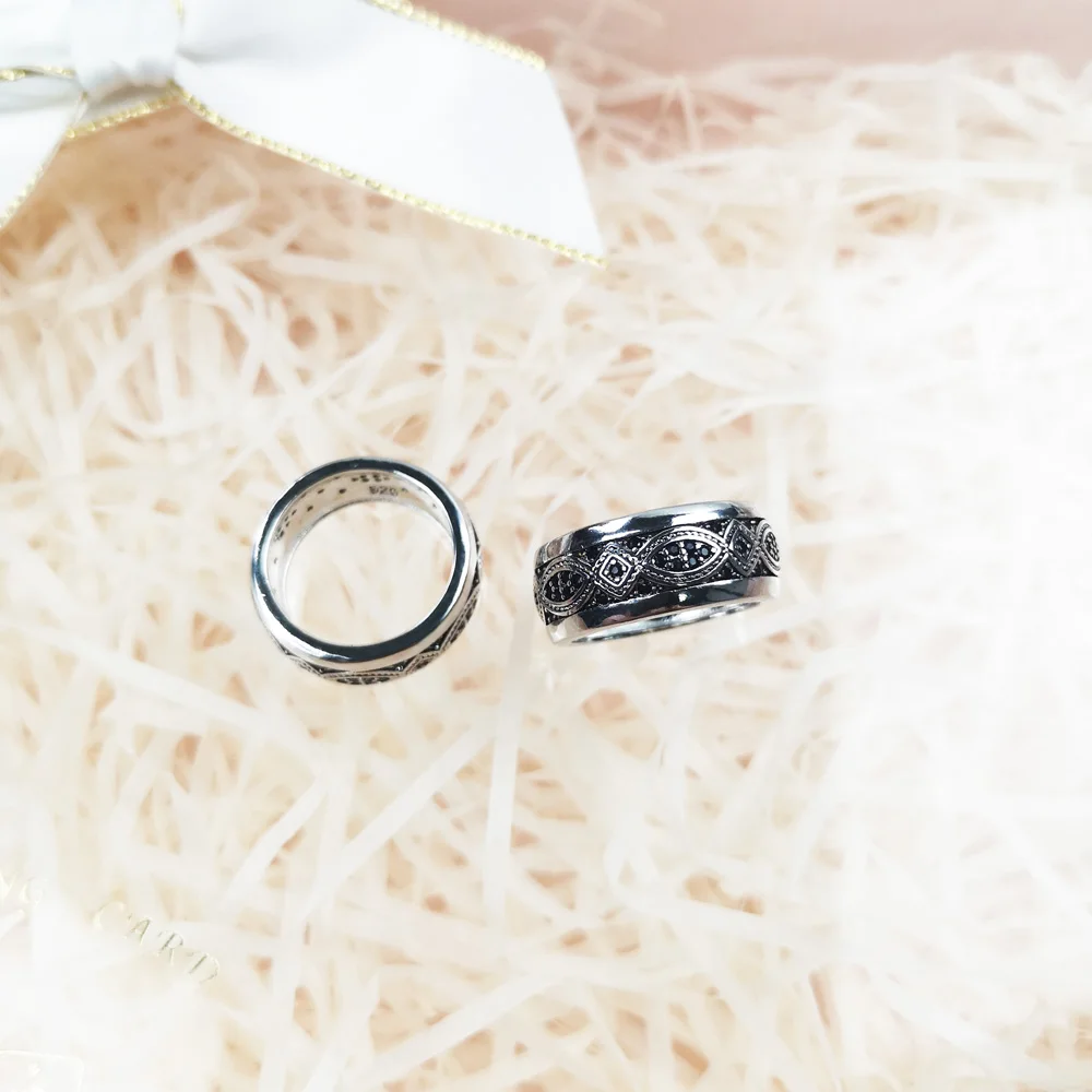The Band Ring Love Knot 2019 Brand New 925 Sterling Silver Casual Endless Waves Fashion Jewelry Filigree Cord Gift For Women Men | Украшения