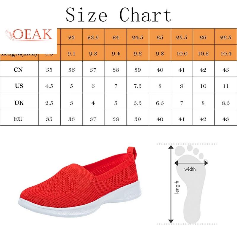 

2021 Summer Women Shoes Knitting Sock Women's Sneakers Slip On Shoes Lightweight Flat Women's sports shoes Plus Size Loafers