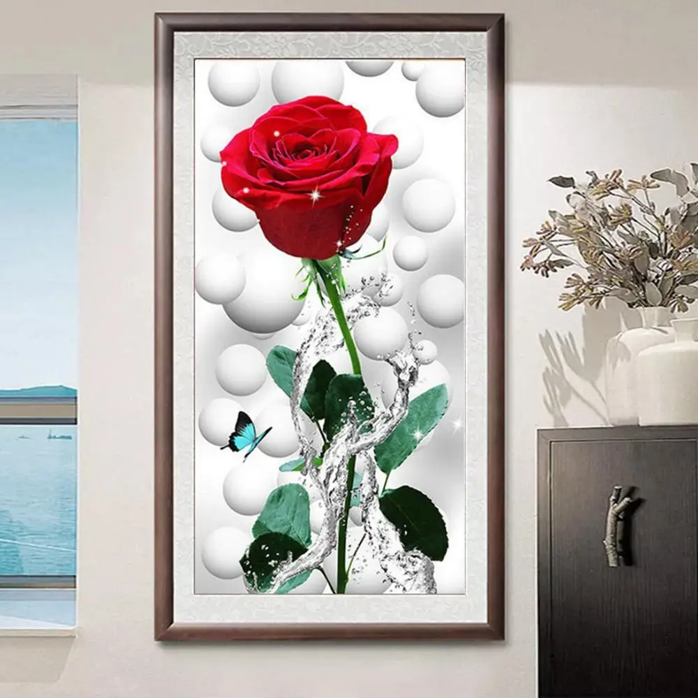 Полноразмерная алмазная живопись пейзаж цветы 5D вышивка сделай сам мозаика