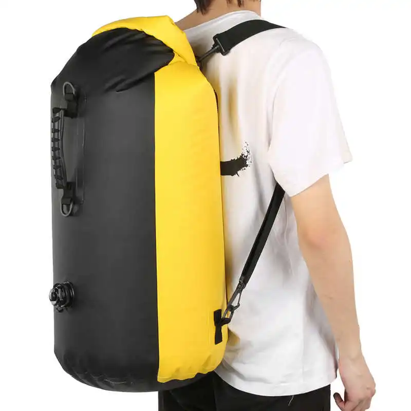 60L Waterproof Bag Outdoor Dry Swimming Drifting Trekking Inflatable Backpack Sealing Camping |