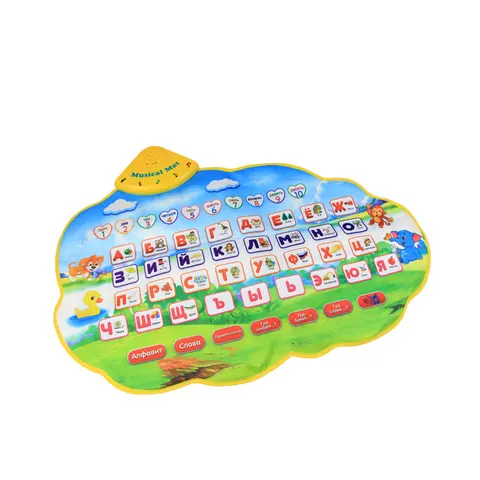 73x49 см русский музыкальный коврик с алфавитом и цифрами, детские игровые коврики, русские Обучающие игрушки, развивающие Игрушки для раннего развития