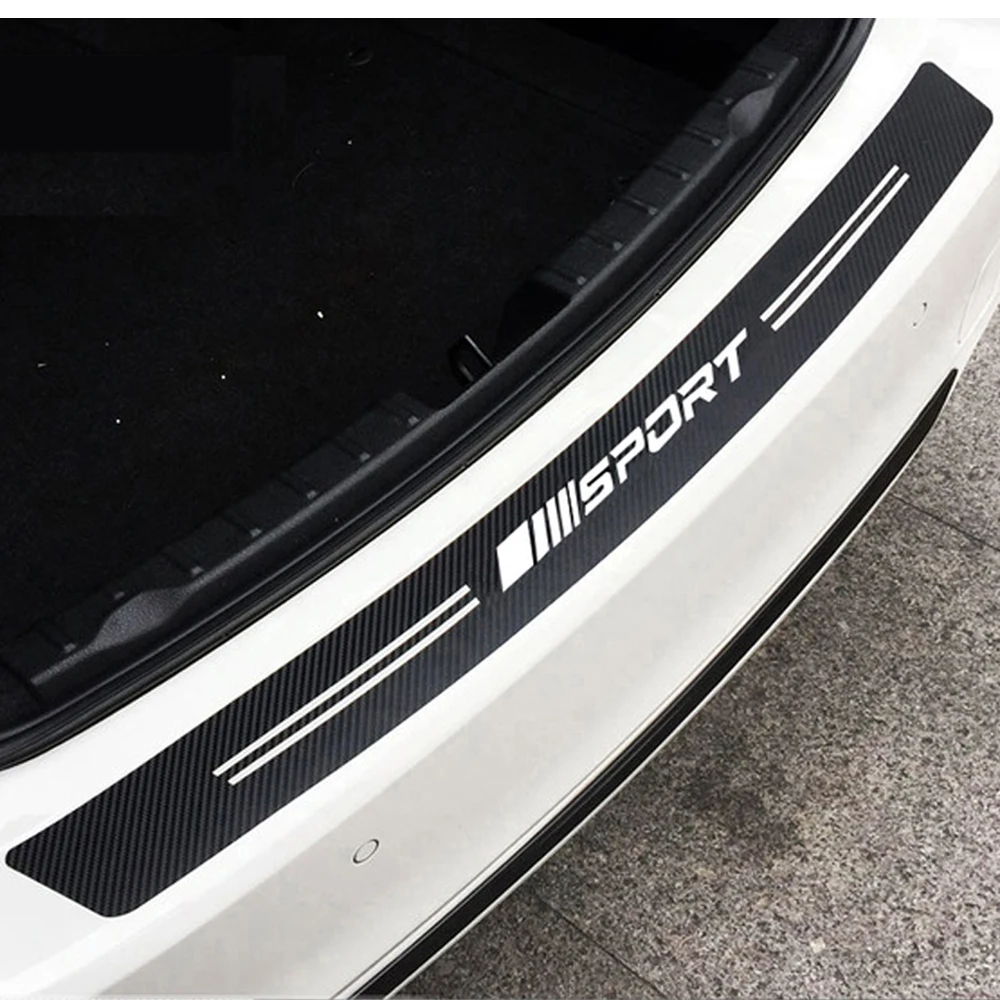 Углеродного волокна шаблон спортивный автомобиль Задний бампер протектор