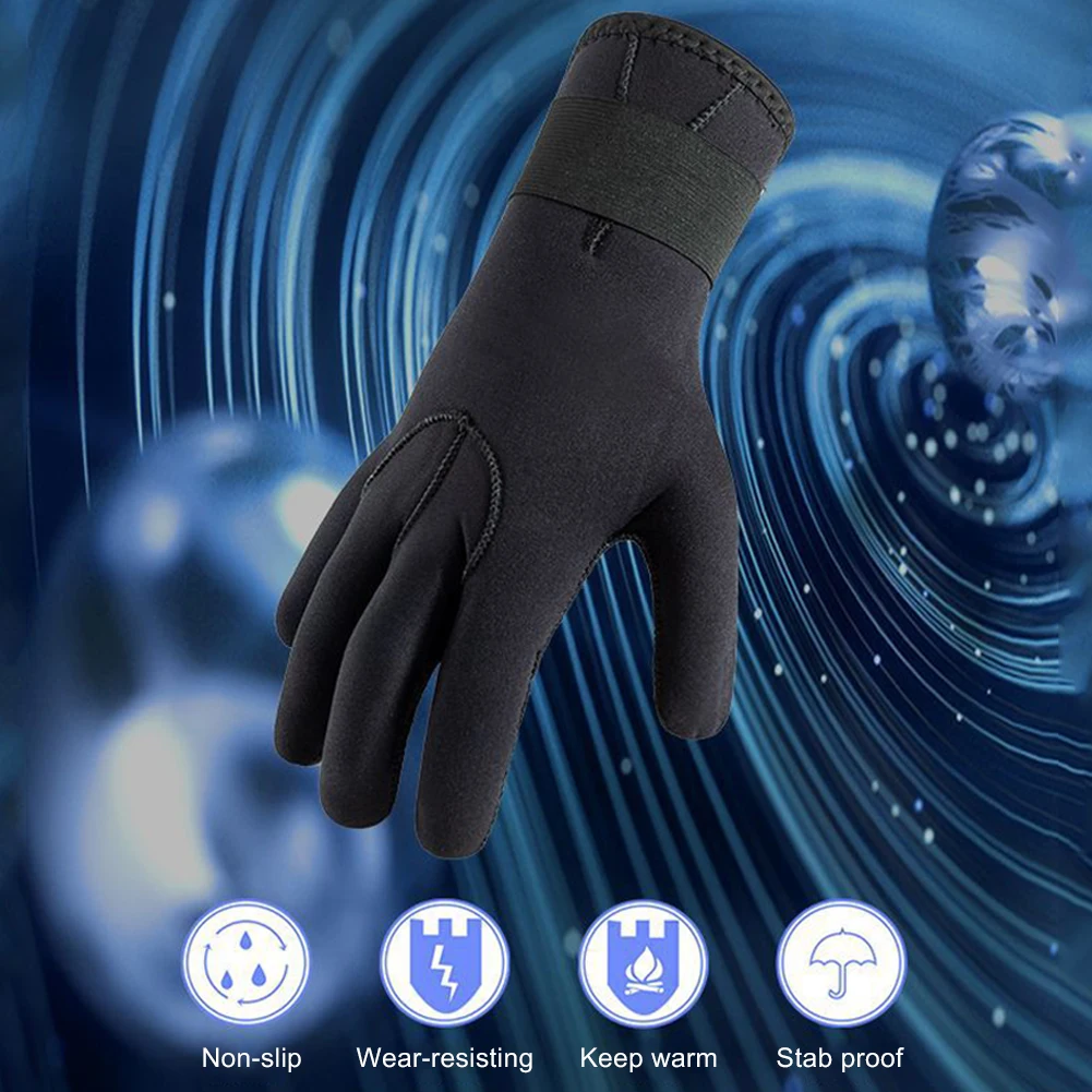 

3mm Men Women Diving Gloves Children Snorkeling Wearable Anti-slip Stab-resistant Gloves