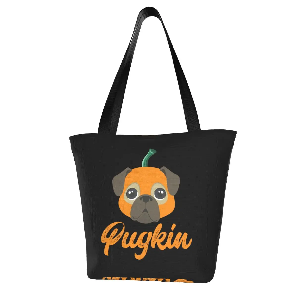

Сумка для покупок с собачкой Pugkin на хэллоуин, животные, женские сумки оптом, забавные офисные сумки из полиэстера