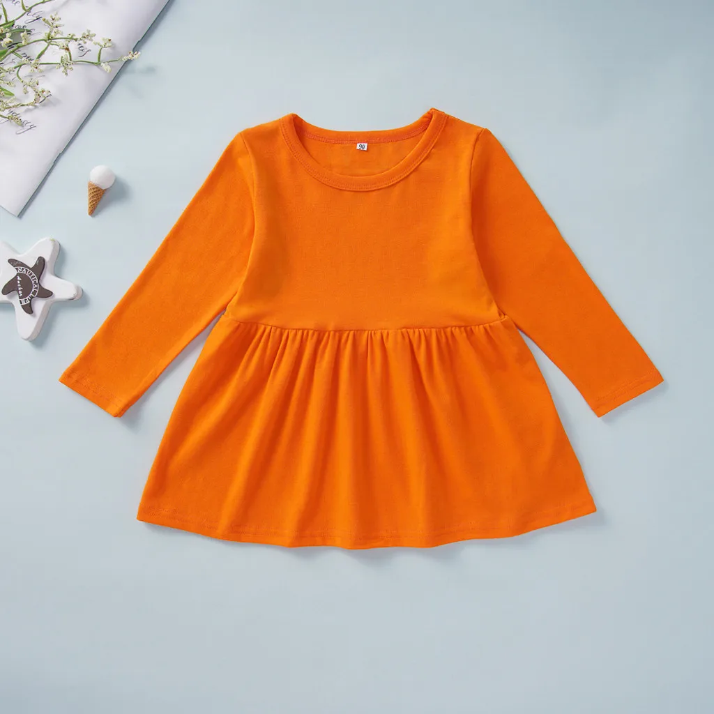 Одежда для маленьких девочек платье с длинными рукавами на Хэллоуин + штаны