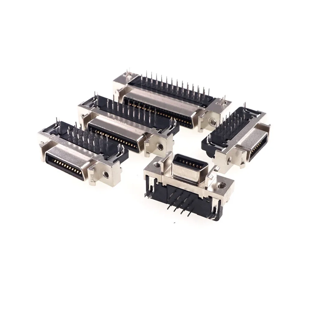 1 шт. гнездовой MDR сервопривод SCSI разъем типа HPCN 14 20 26 36 50 контактный 90 градусов
