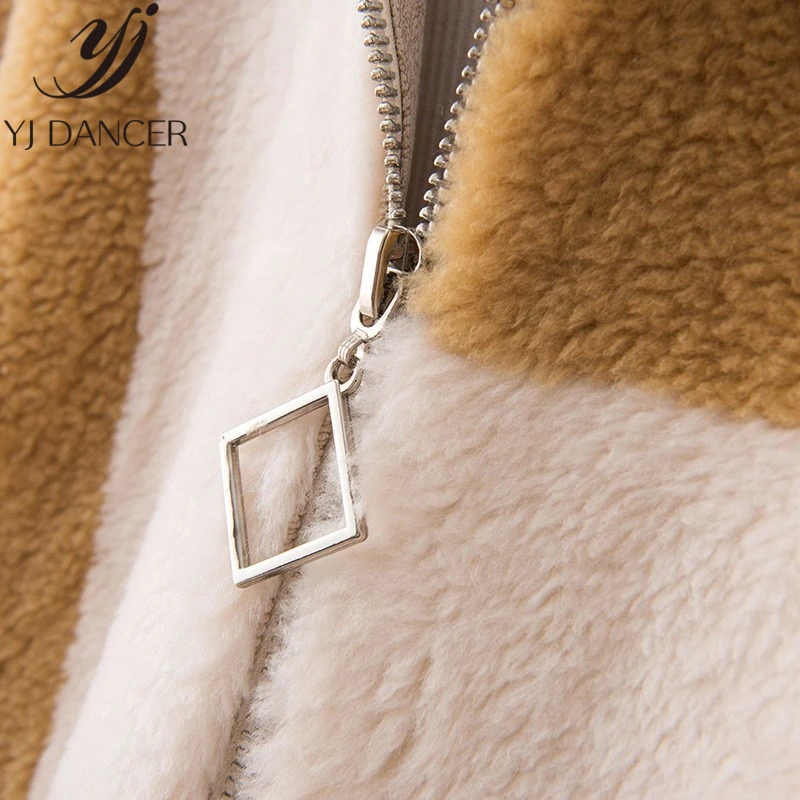 Новинка 2019 Корейская версия Кашемировое зимнее меховое пальто из ягненка