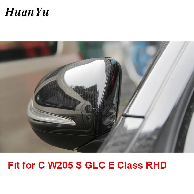 RHD & LHD W205 W213 Крышка для зеркала из углеродного волокна Mercedes Benz C E S GLE GLC W222 C238 W253