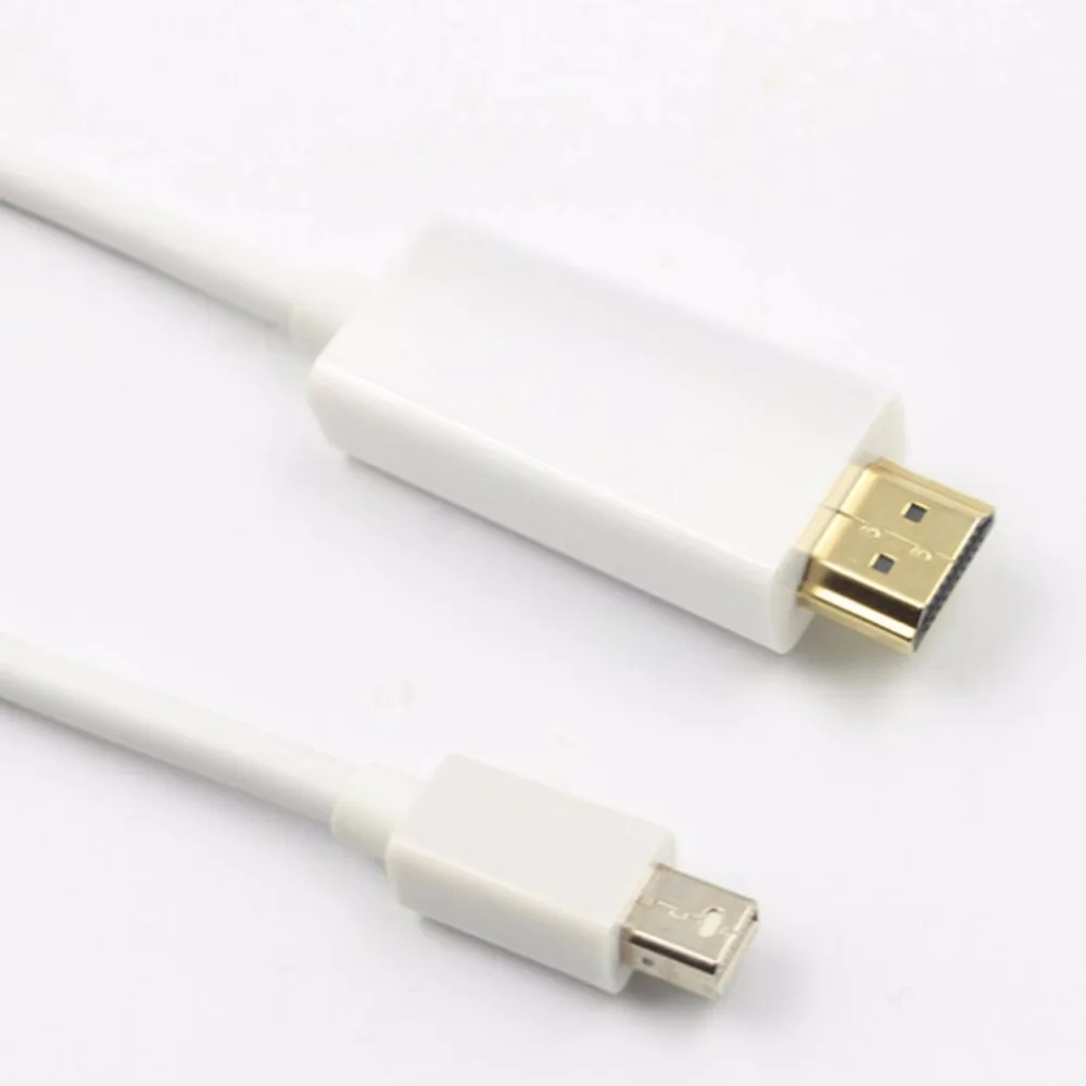 1.8м Mini DP в кабель HDMI мужчина-женщина адаптер Thunderbolt DisplayPort конвертер для проектора Macbook Pro Air.