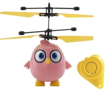 Angry birds Pink Горячий Летающий вертолет мини НЛО Дрон обновление инфракрасный индукционный пульт дистанционного управления Самолет электронная модель игрушки ребенок подарок на день рождения - Цвет: Angry birds Pink