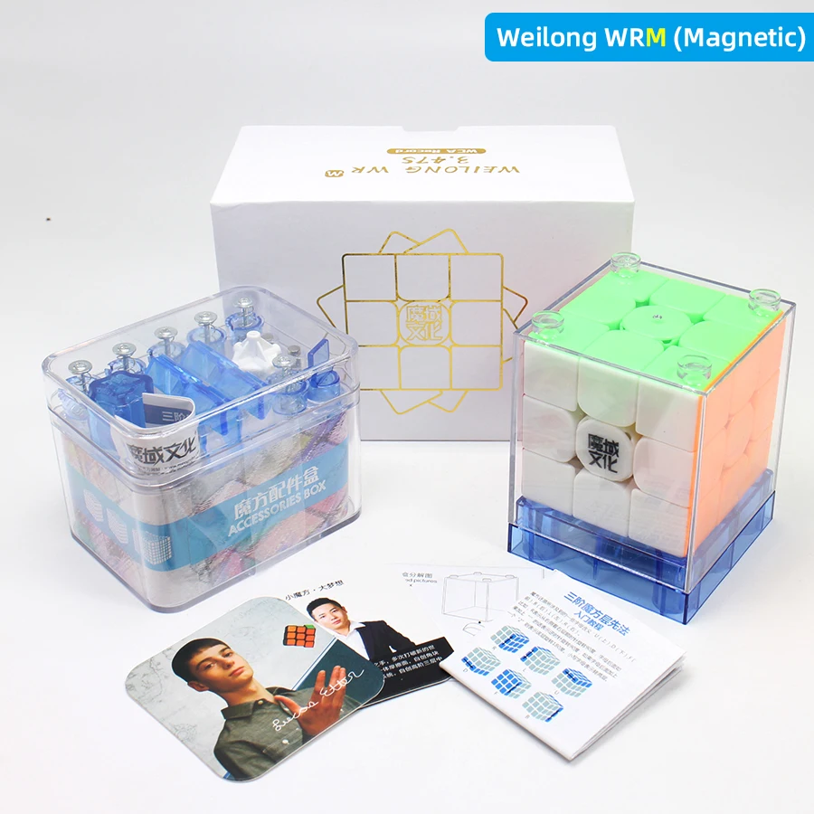 WRM-Stickerless Moyu WeiLong GTS V2 3X3X3 Магнитный куб магические кубики 3x3x3 скоростной куб головоломка Weilong GTS3 M WR M GTS2M для детских игрушек - Цвет: WRM-Stickerless