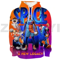 3d print anime sweatshirt space jam a new legacy hoodie tops basketball team hoodies men pullover oversized streetwear teenagers