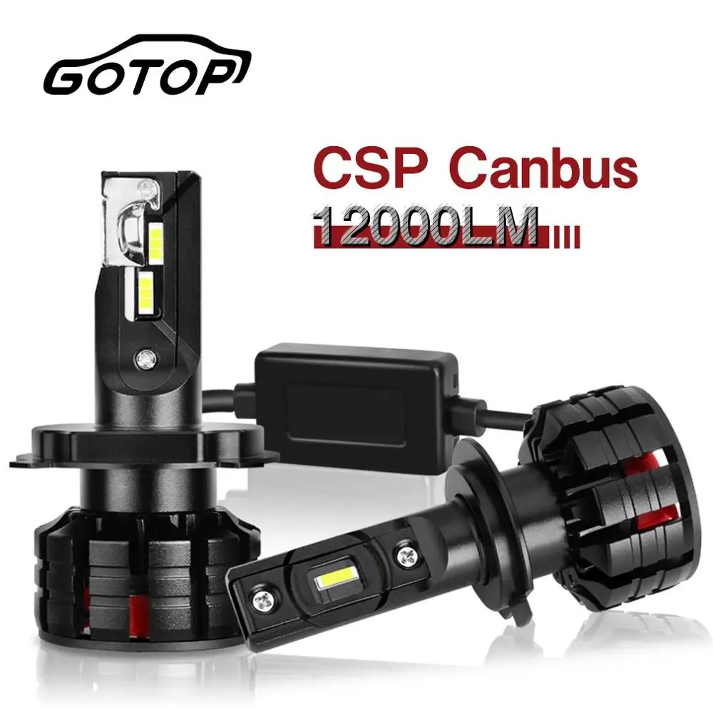 

2pcs Car Light H7 Led Bulb 100W Canbus H4 H11 Headlight H1 H3 CSP Car Headlight 9005 HB3 9006 HB4 Auto Fog Light 12V 6000K