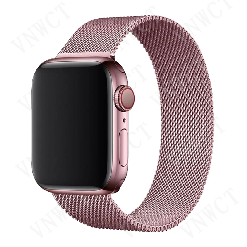 

Milanese Loop Strap for Apple Watch Band 44mm 40mm Metal mesh belt bracelet iWatch Apple watch 6 5 4 3 SE 2 1 38mm 42mm band
