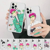 japan anime the disastrous life of saiki k phone case for iphone 13 12 mini 11 pro xs max xr x 8 7 6 6s plus 5s cover
