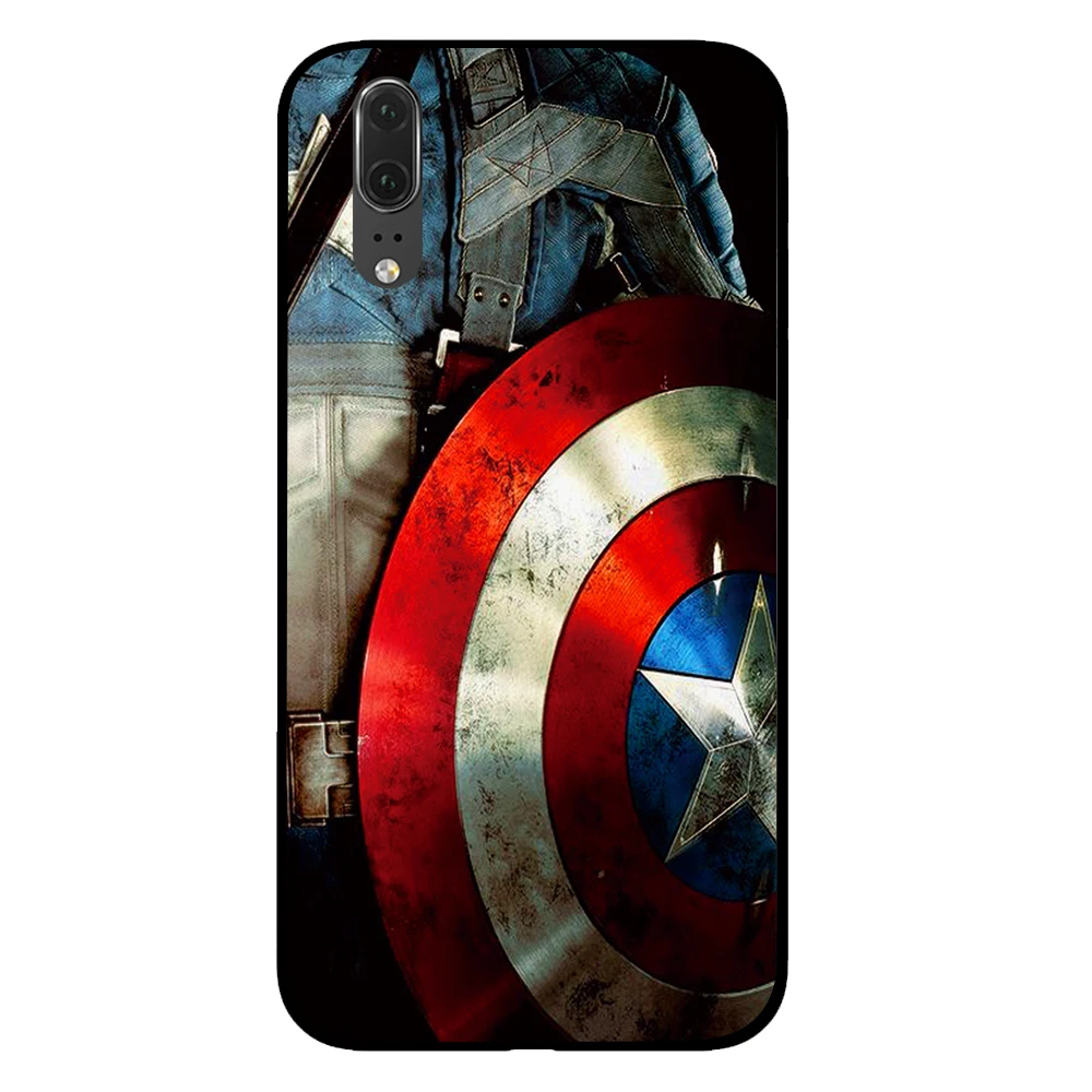 11 Капитан Америка, Железный человек для marvel черный чехол для телефона huawei P30 P20 mate 10 20 Pro Lite Nova 3 4 3i чехол - Цвет: 11