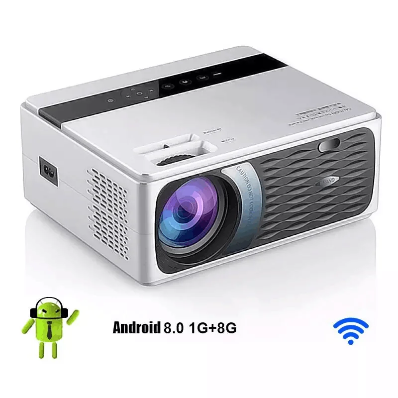 

Mini Projector Wifi Android 8.0 Portable Projector For Cell Phone Video For Home Cinema Led Beamer PR47213