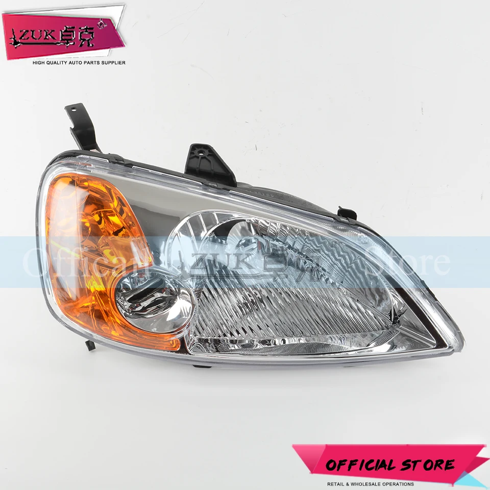 ZUK 2 шт. передних светильник головной свет лампы фары для HONDA CIVIC 2001 2002 2003 ES5 ES8