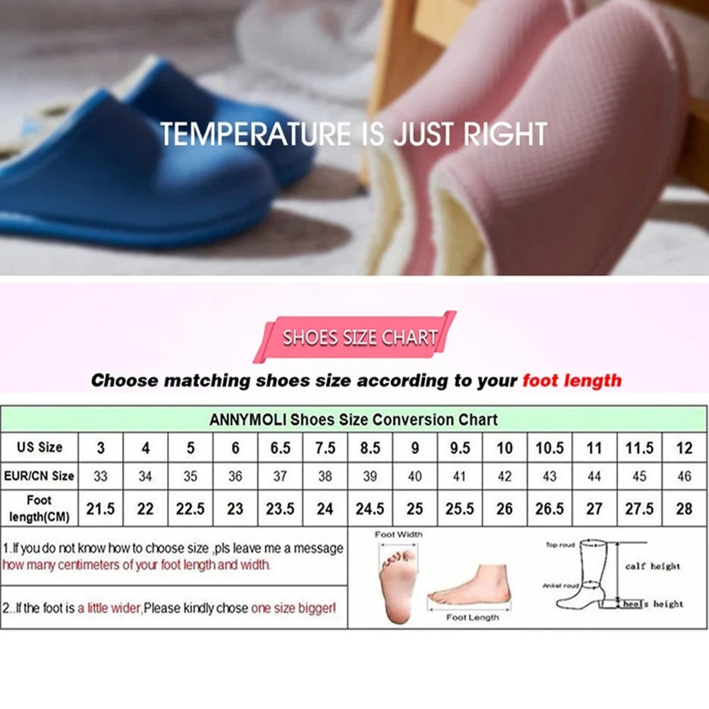 Тапочки женские удобные водонепроницаемые Нескользящие домашние тапочки с