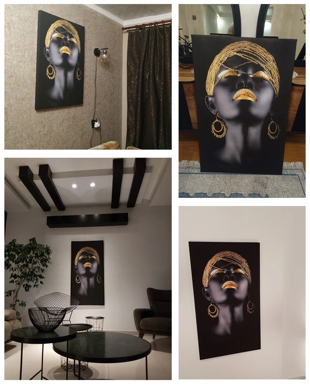 

Large Size Wood Frame for Canvas Paintings 5 Panel Custom Photo Frame Kit DIY Diamond Painting Frame Advertising Poster Framed