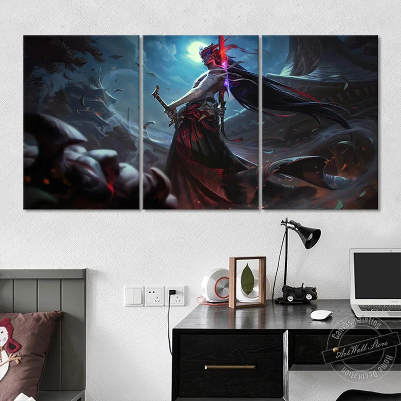 

League of Legends Game Painting Wall Cover Oil Painting Canvas Wall Stickers Murals Video Game Poster for Home Decor Room Decor