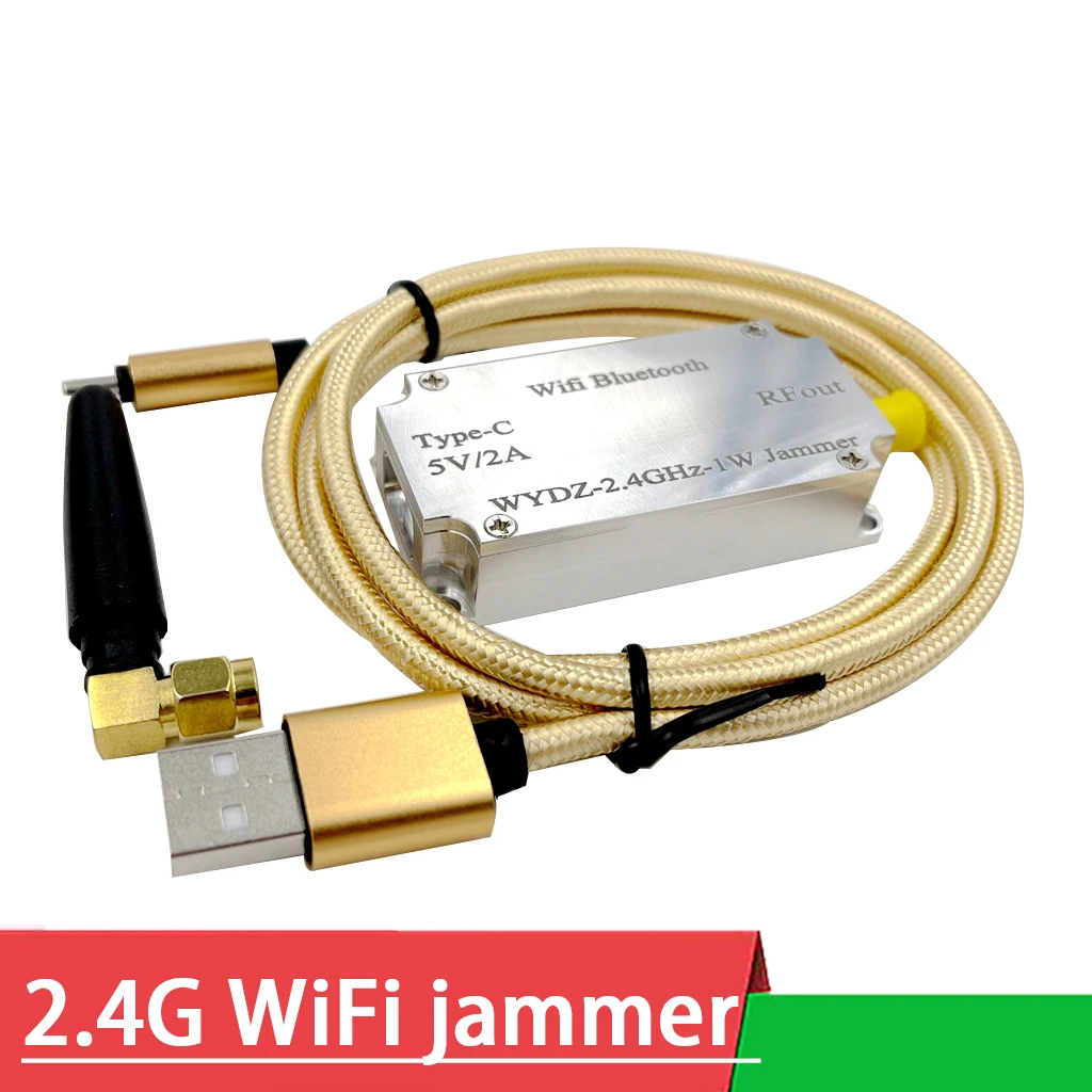 TYPE-C 2.4Ghz WiFi engelleme sinyal engelleyici korumalı RF güç amplifikatörü için 2.4G Bluetooth frekans önlemek + anten
