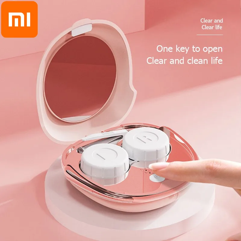 

Очиститель для очков Xiaomi 2021, ультразвуковой очиститель для очков, автоматический ультразвуковой очиститель для линз, очиститель контактны...