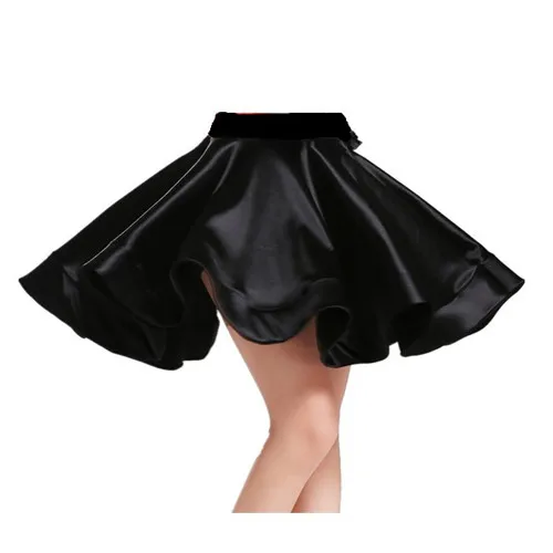 Black Skirt Only Новые Детские Бархатный латинский танцевальные платья для девочек Одежда для спортивной гимнастики костюм для сальсы Танго бальная юбка для девочек - Цвет: Black Skirt Only