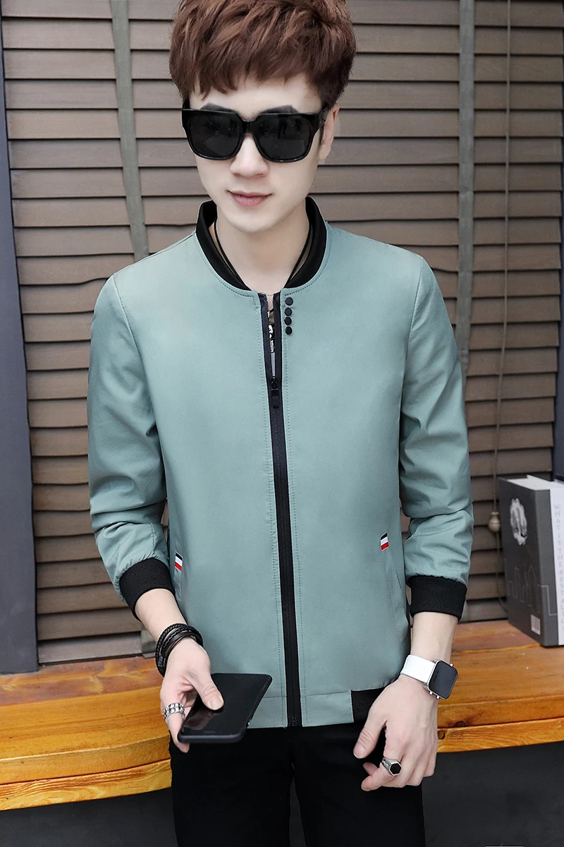 2019 мужская куртка промытая Retro College бейсбольная рабочая одежда многоцветный