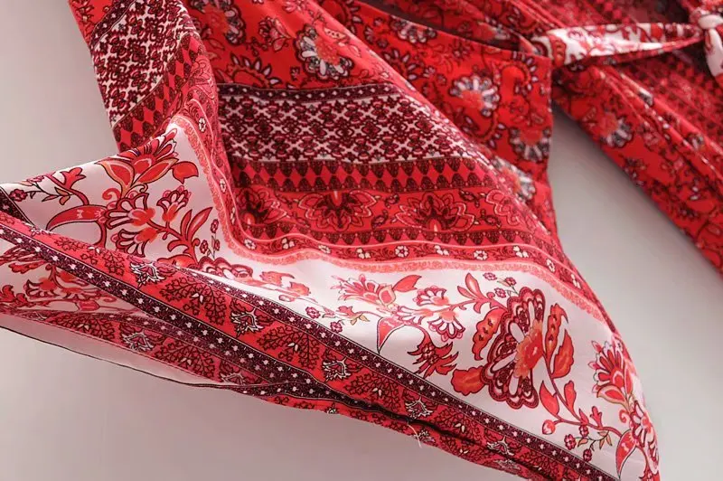 Винтажное шикарное женское пляжное кимоно с цветочным принтом и рукавом летучая