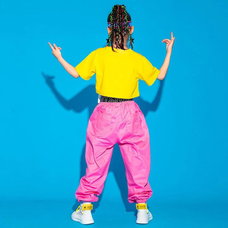 Детская одежда в стиле хип-хоп праздничная укороченная футболка уличная