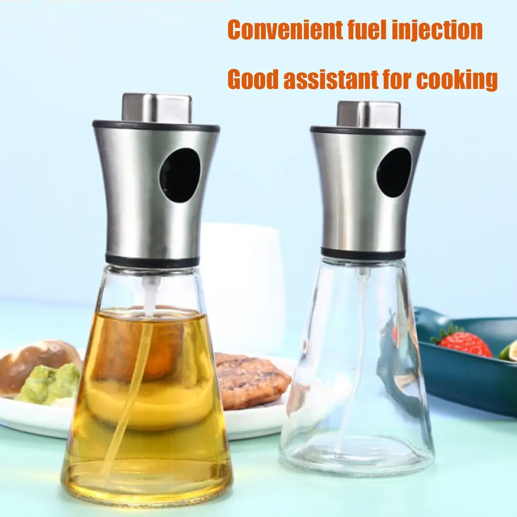 Масло спрей бутылка 200 мл Нержавеющая сталь Воронка отжима оливковое масло уксус