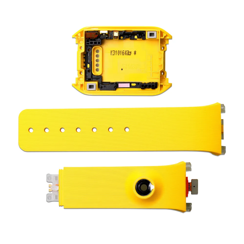 Yellow Часы Задняя крышка корпус часов ремешок для samsung gear SM-V700 часы замена аксессуары чехол для задней части телефона часы ремешок Браслет - Color: Yellow