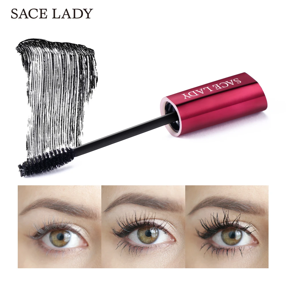 SACE LADY, 4D шелковая тушь для ресниц, Подкручивающая густые ресницы, водостойкая, 3d, Rimel, удлинение, макияж, объем, натуральные ресницы, косметика