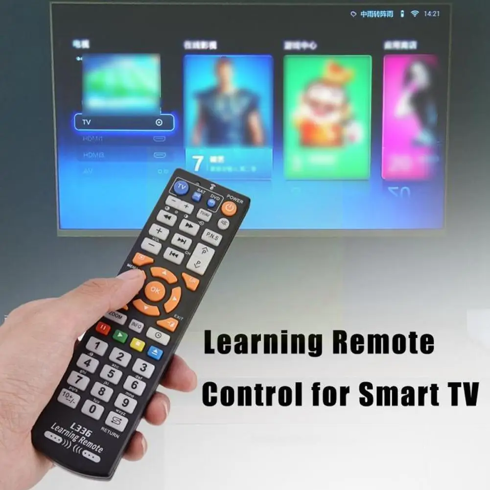 

High Quality Universal Smart Plastic L336 Remote Control Controller IR Remote Control With Learning Function For TV CBL DVD M1G4