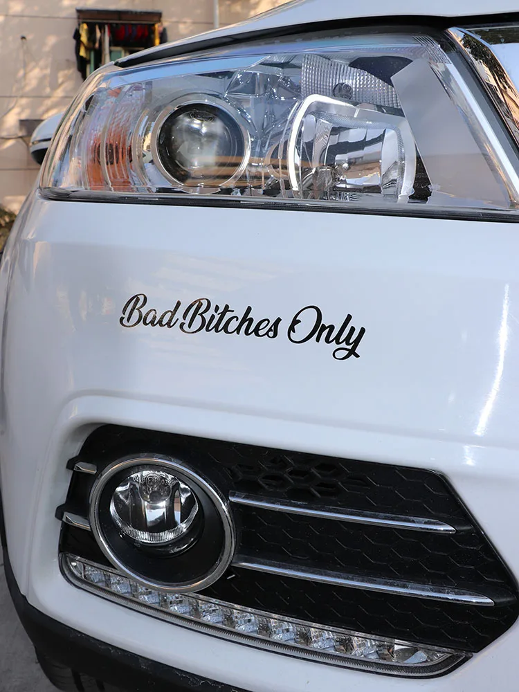 ZTTZDY 20CM*3.5CM Bad Bitches Onlyl For High-quality Vinyl Car Sticker Decal ZJ2-0067 | Автомобили и мотоциклы
